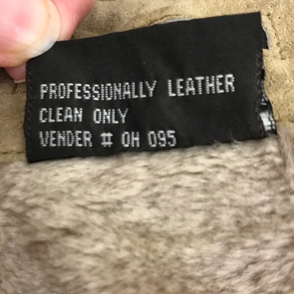 Vintage Trendy Winlit Tan Suede Faux Fur Lined Jacket Size Medium - Picture 9 of 16